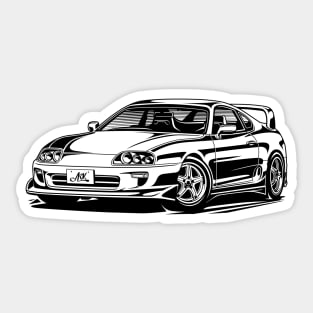 EUROBEAT INTENSIFIES - SUPRA JZA80 full-body version Sticker